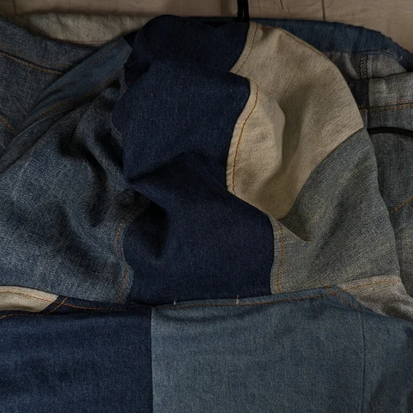 Patchwork Denim Pullover - Picture 9 of 10
